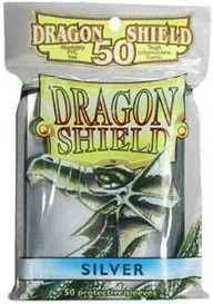 Dragon Shield Sleeves (50ct) - Silver Arcane Tinmen GAMING SUPPLY BRAND NEW