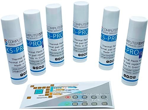 High-Performance 6X10g Thermal Paste for Laptop & Console Cooling - Viscous Putt