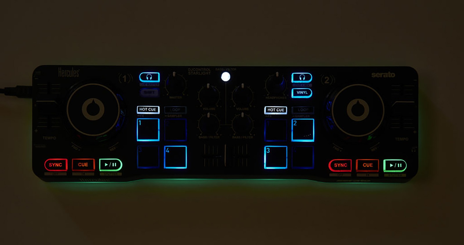 Hercules DJControl Starlight Ultra Portable Compact DJ Controller