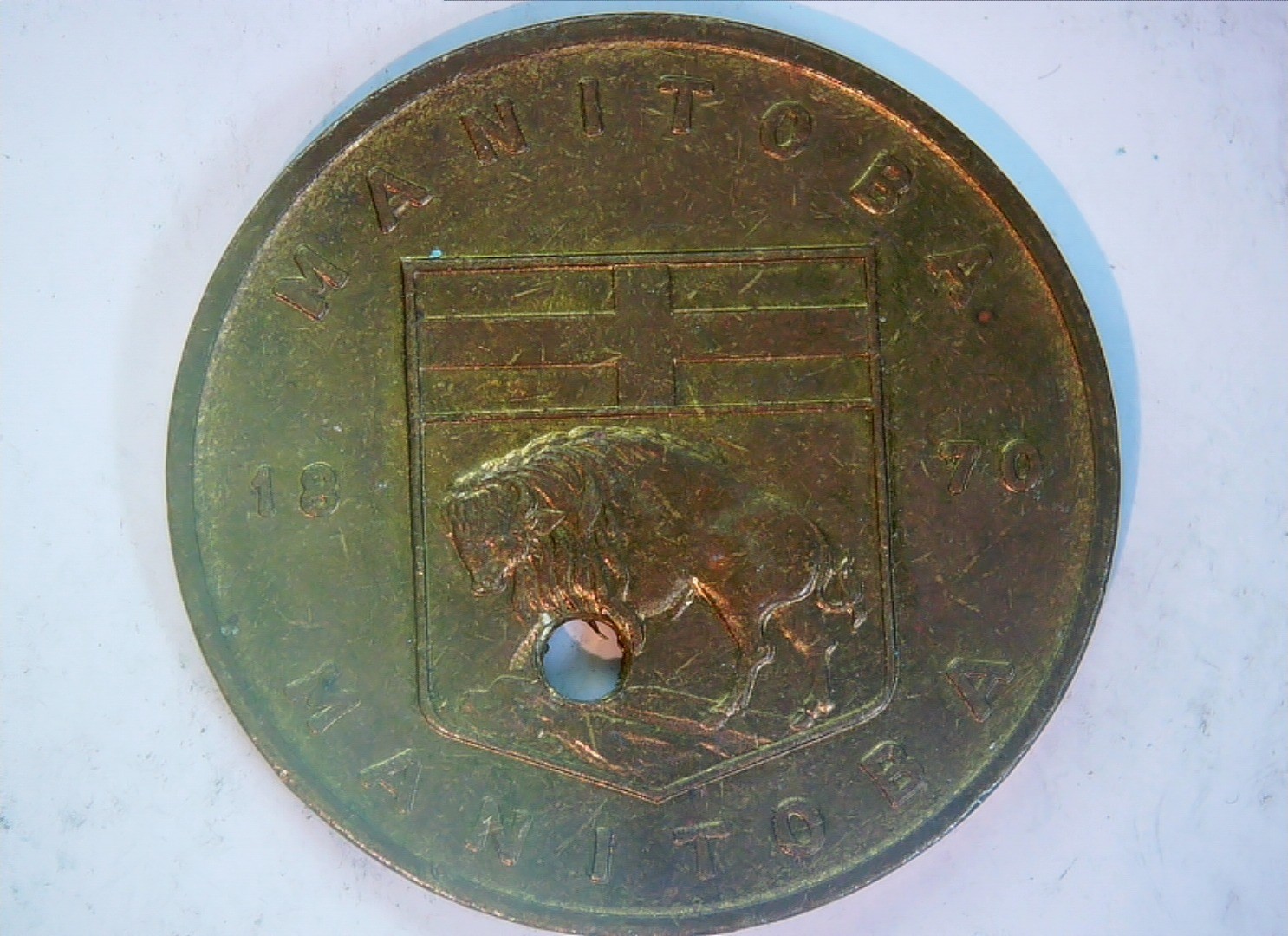 Haiti 1870 1 Centime Haiti Centime (Arms / Flower) Coin