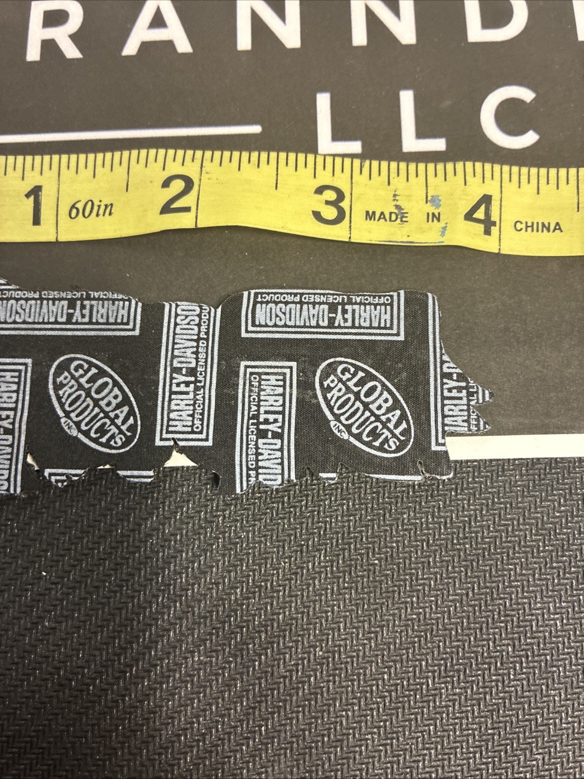 Harley Davidson Black/Orange/White Feather Wing Patch 4in