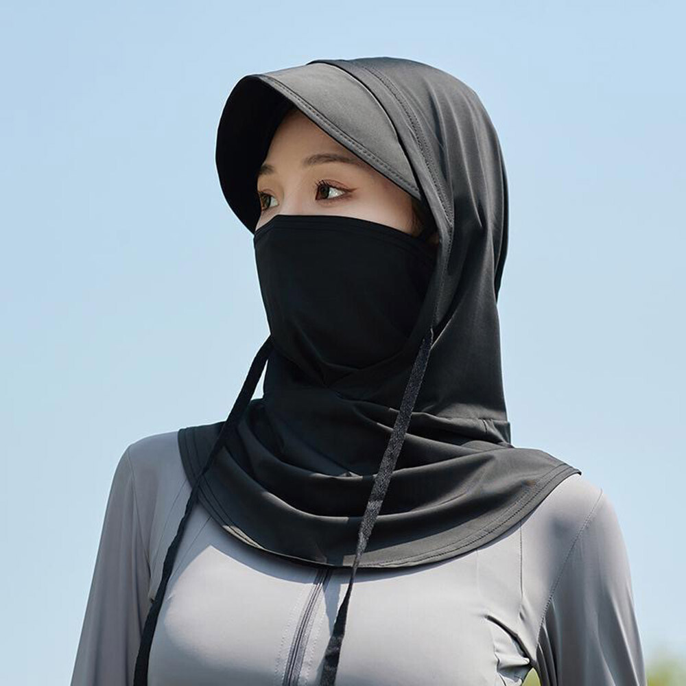 Women Neck Cover Sunscreen Face Mask Anti-UV Half Face Cover Cycling Summer ๑
