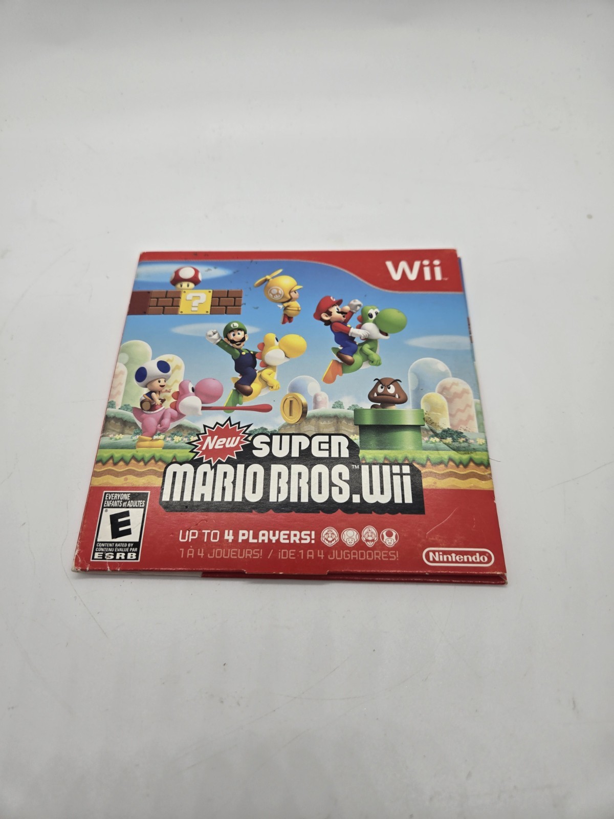 New Super Mario Bros Wii Sleeve No Game