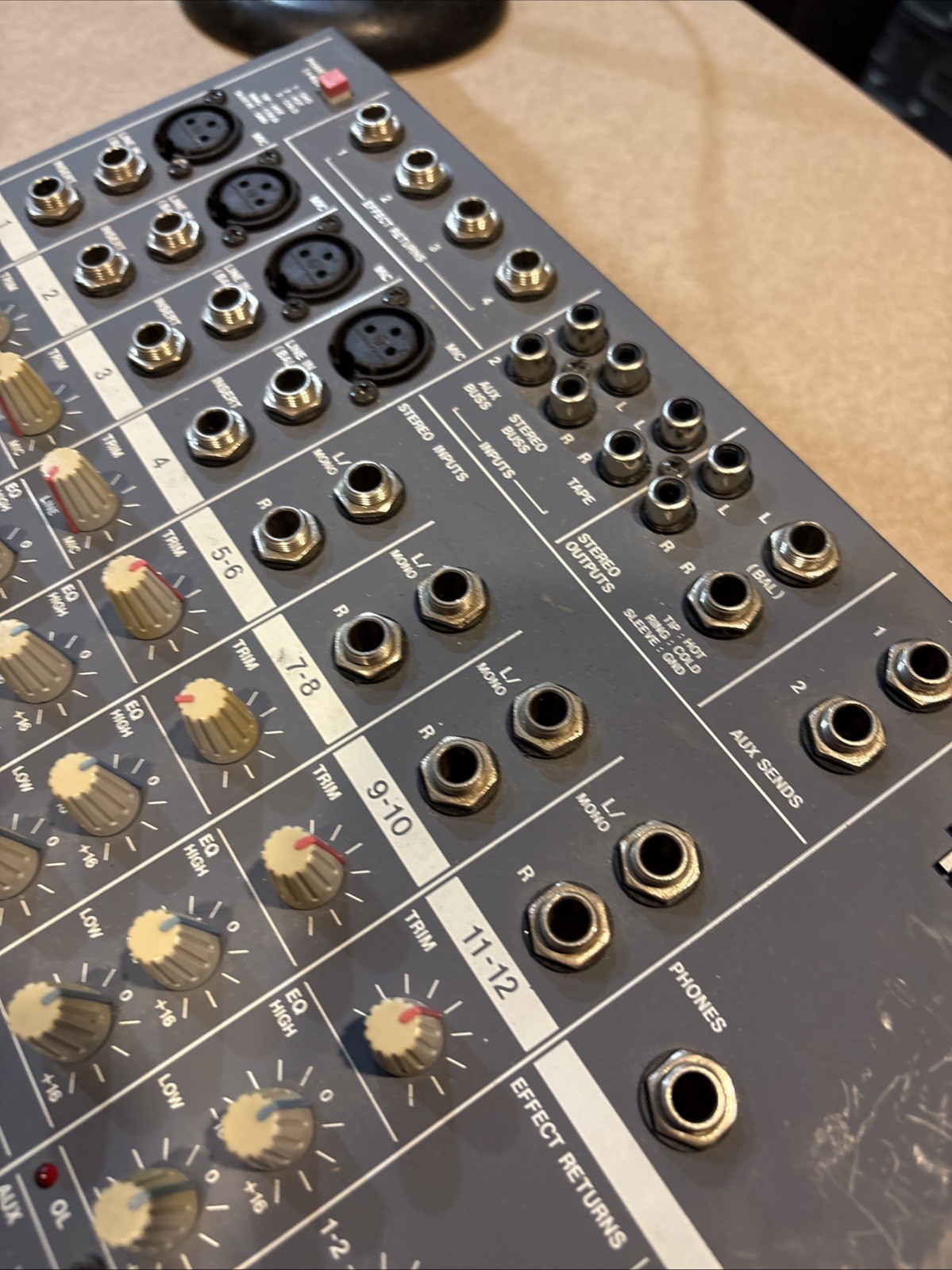 Tascam M-8 8 Channel Mixer Only Power-on tested RARE!