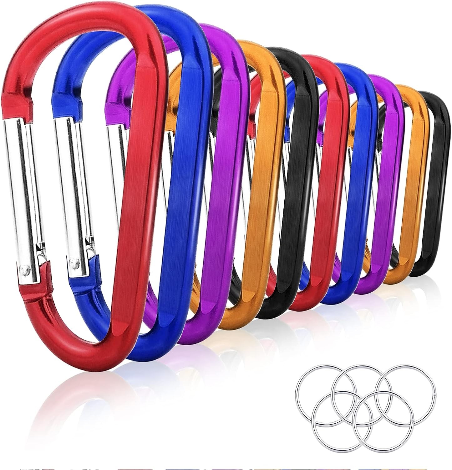 10 Pack 3'' Aluminum Spring 3, ['Golden', 'Red', 'Black', 'purple', 'Blue']