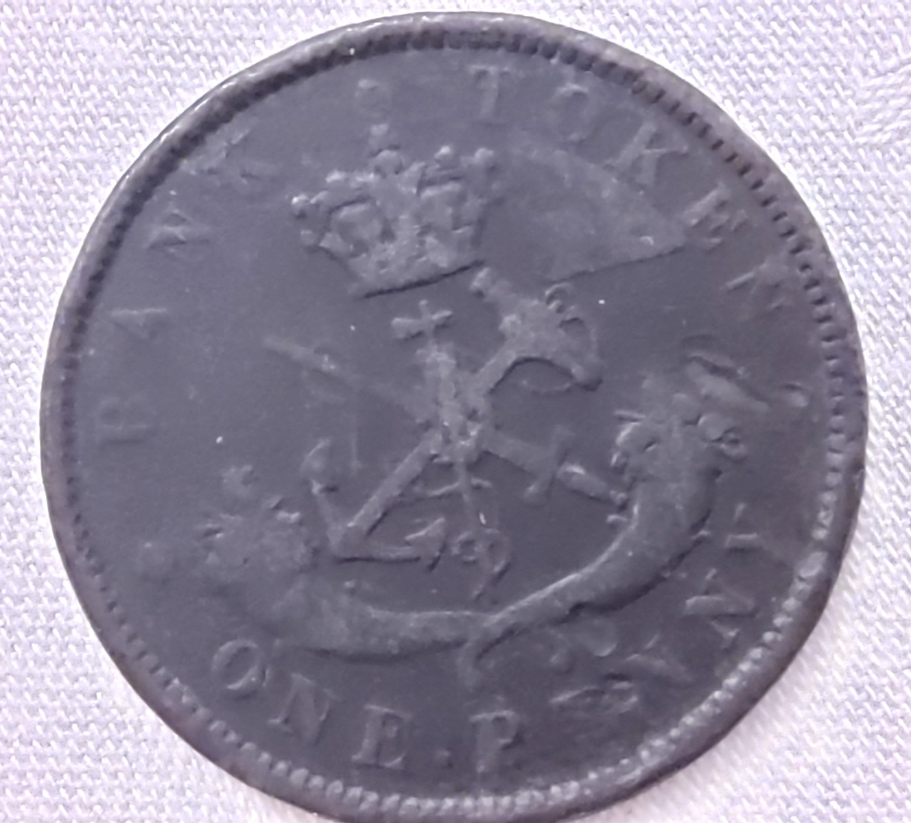 Bank of Upper Canada One Penny Bank Token 1850 ,         refge27