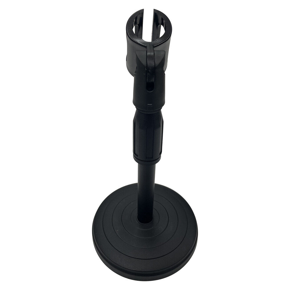 Black Adjustable Desktop Microphone Stand Portable Scalable Lifting Holder
