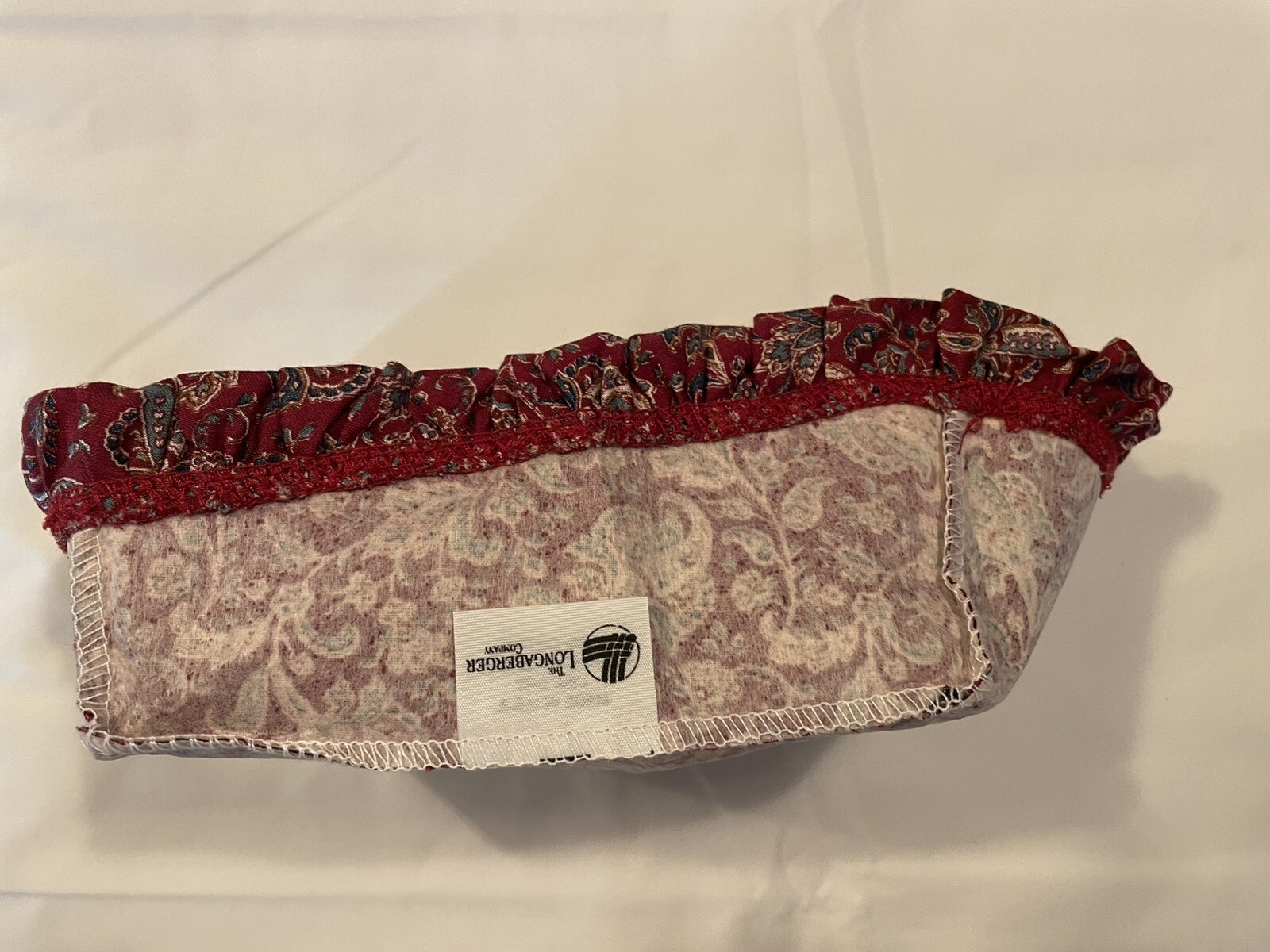 Longaberger Fabric Liner Original Paisley Design Father's Day Paper