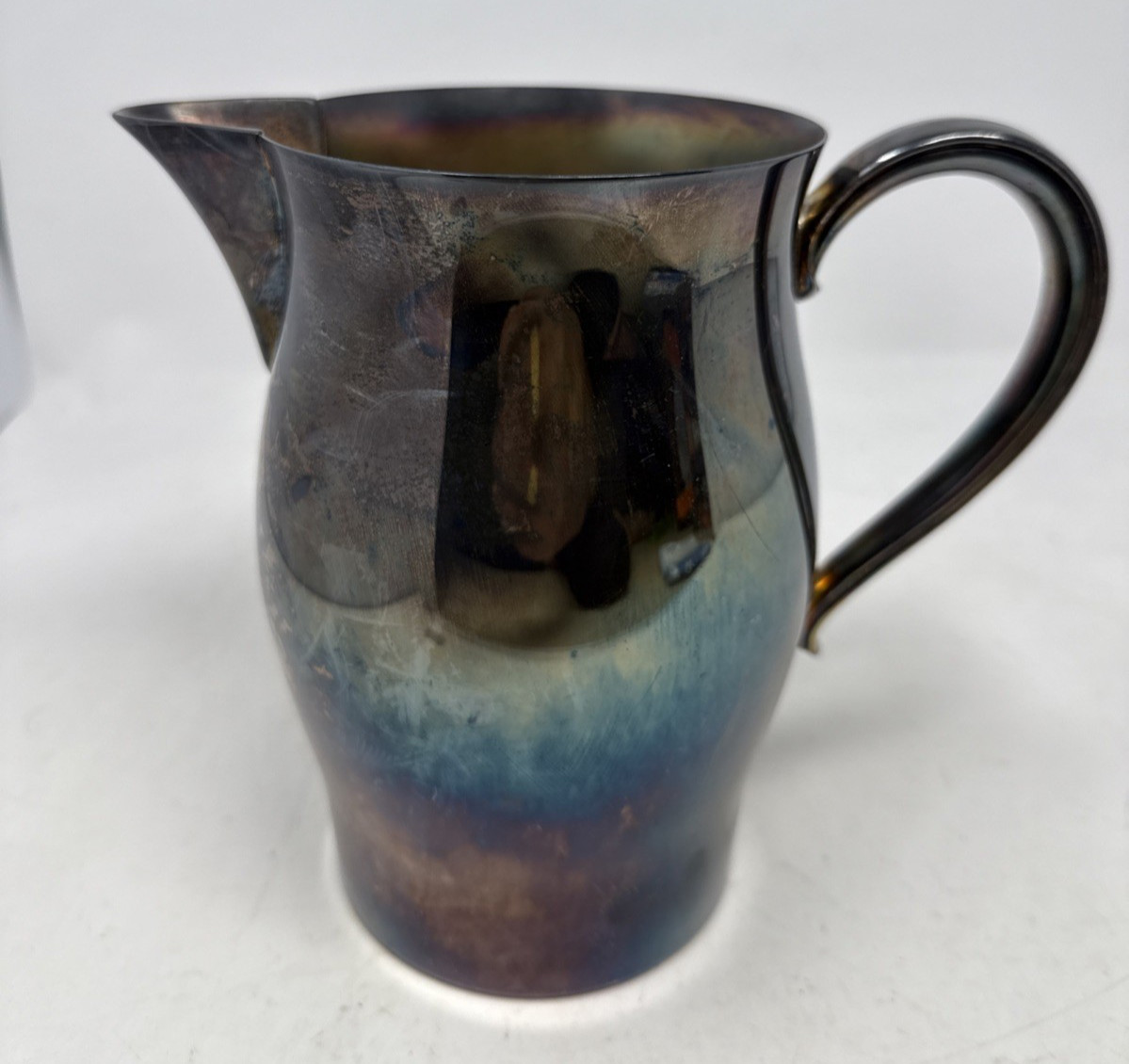 Vintage WM Rogers Co. Silver Plated Paul Revere Reproduction Pitcher 7.5" Tall