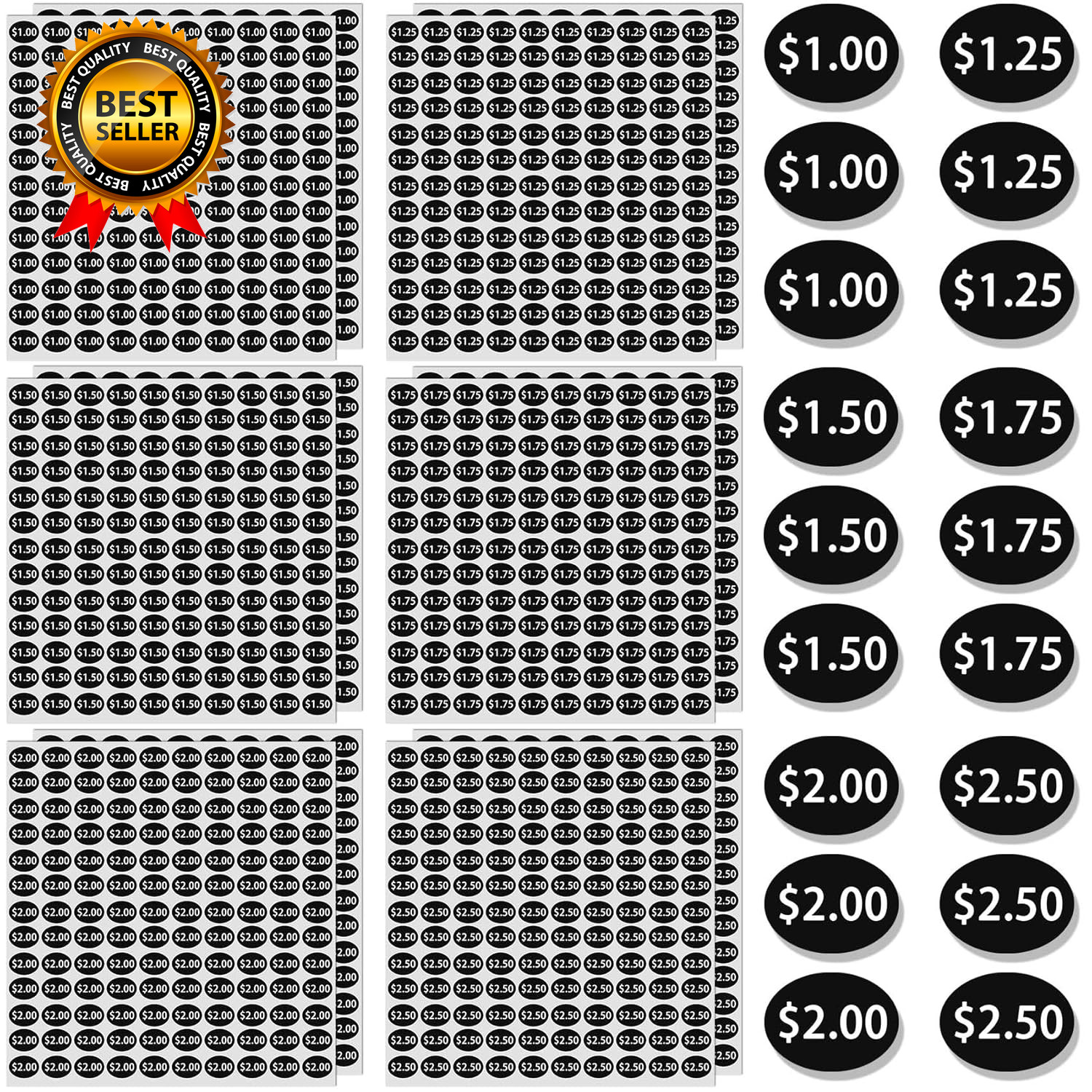 1560Pcs Vending Machine Price Labels, 12 Sheets Snack Vending Machine