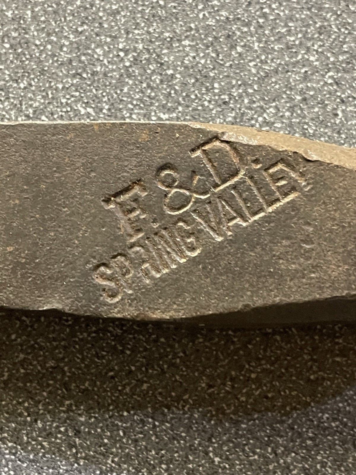 Vintage F&D Spring Valley Blacksmith Punch Tool Wedge