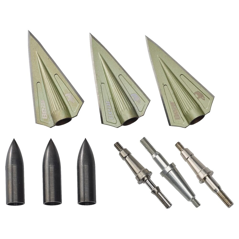 Bear Archery RazorHead VWS Double Bevel Broadhead Kit (BT175DB)