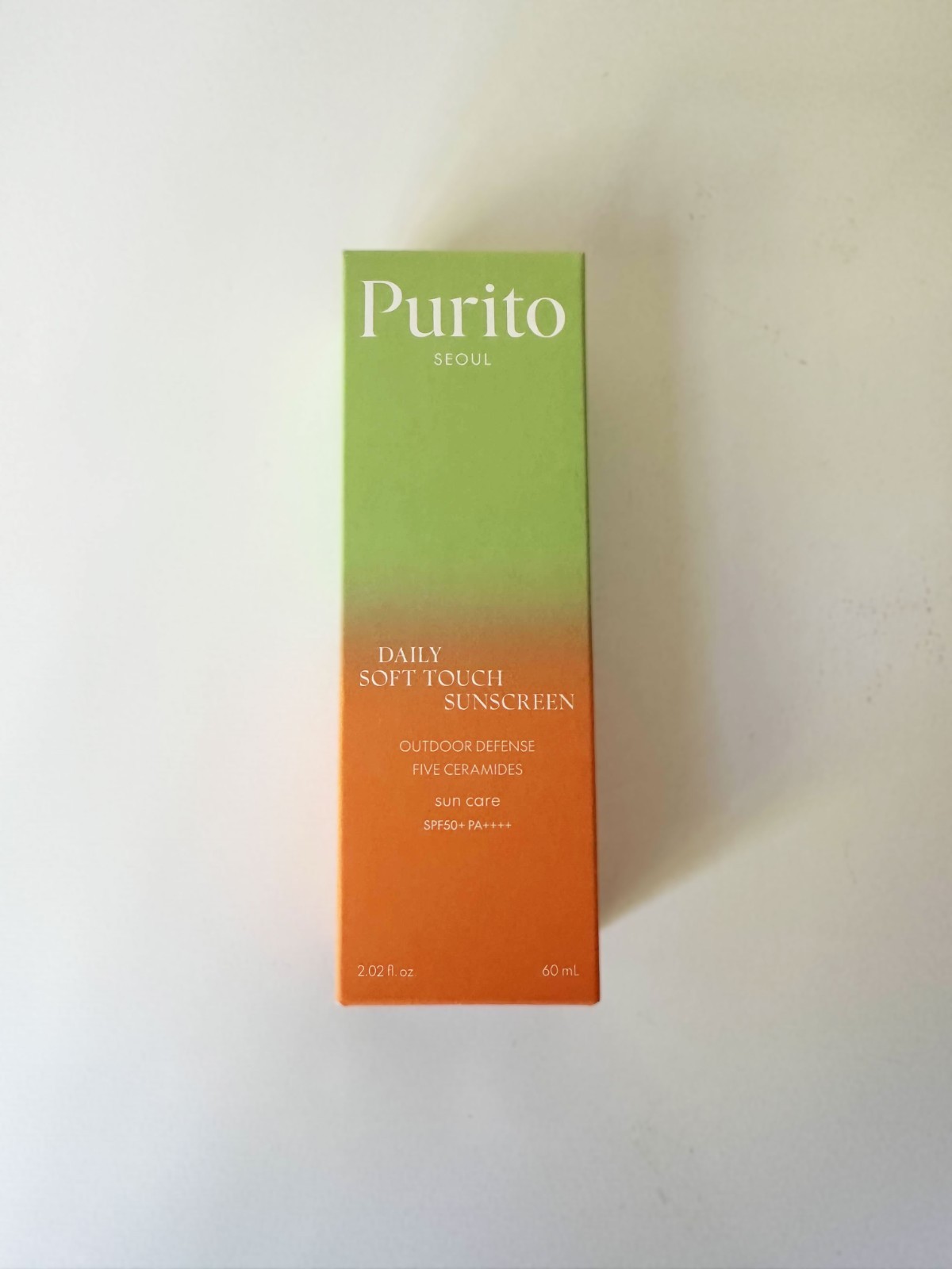 PURITO Seoul Daily Soft Touch Sunscreen SPF 50+ 60ml (2.0 fl. oz.) USA SHIPPING