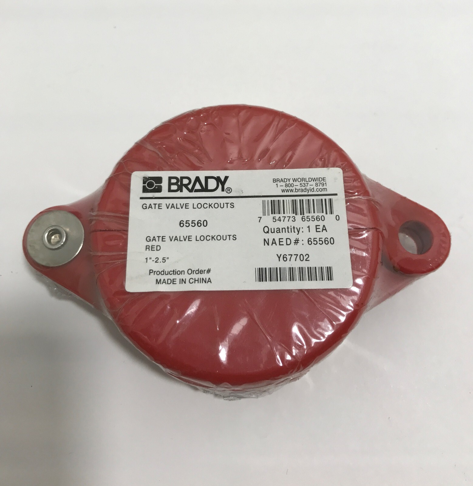 New Brady 65560 Hinged Gate Valve Lockout for 1" - 2-1/2" Valve Handle