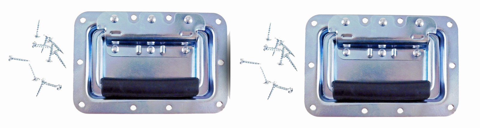 (2 PACK) PROCRAFT TYH-04Z Spring Loaded ZINC Recessed Case Handle w/Screws
