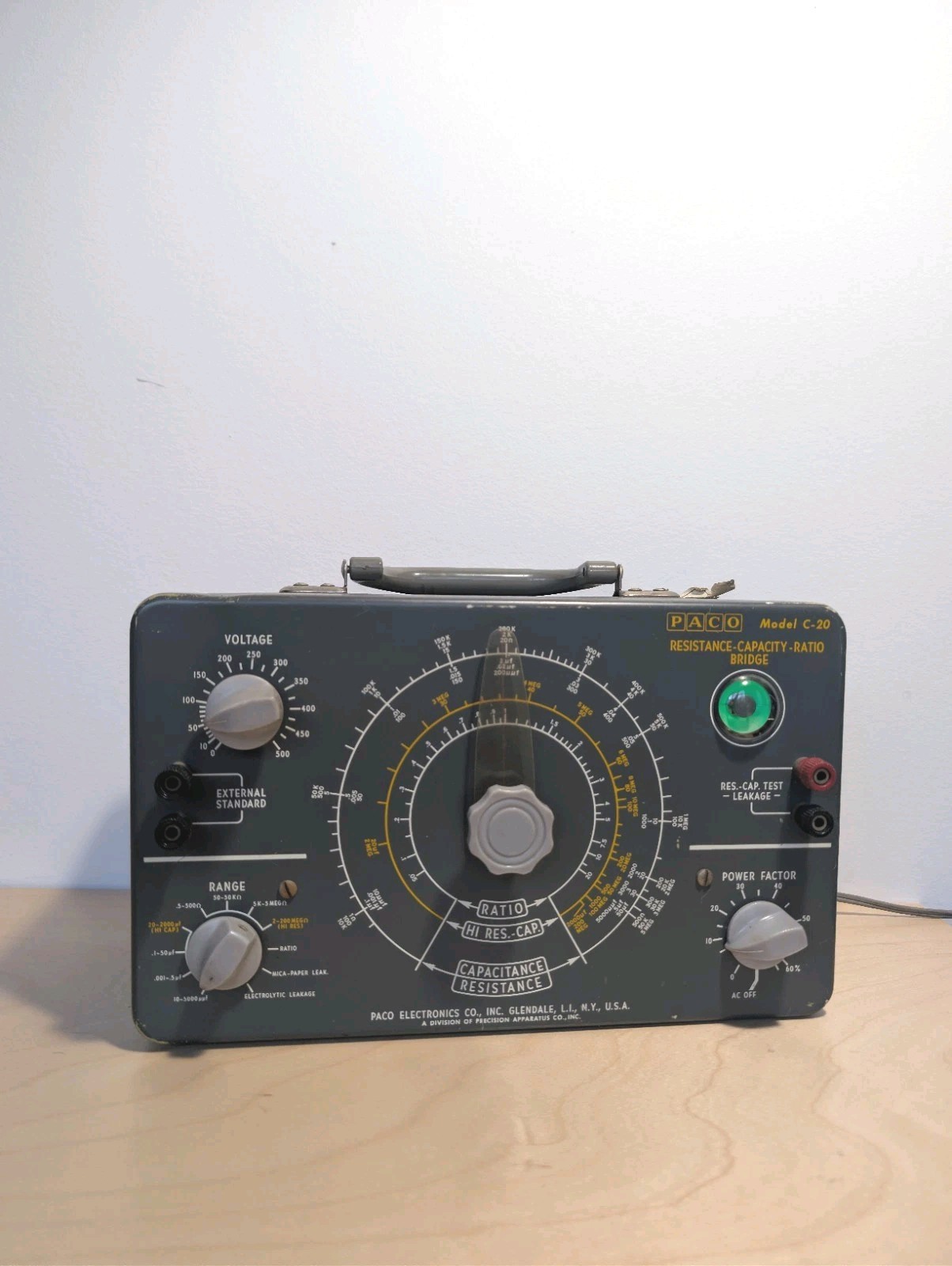 Paco Model C-20 RC Resistance-Capacity-Ratio Bridge