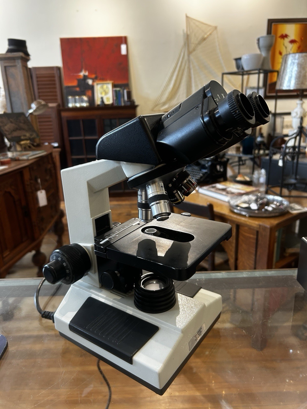 BOLDEN Binocular Compound Electric Microscope 1X Anti-Mould Working