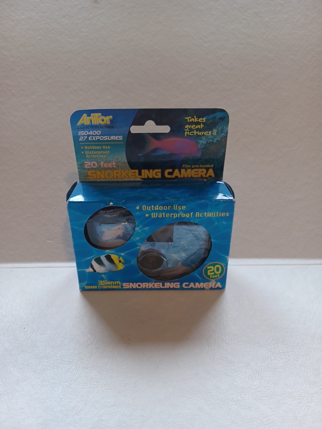 Antor Underwater Snorkeling 35mm Camera. NIB Takes 27 Pictures Up To 20feet.