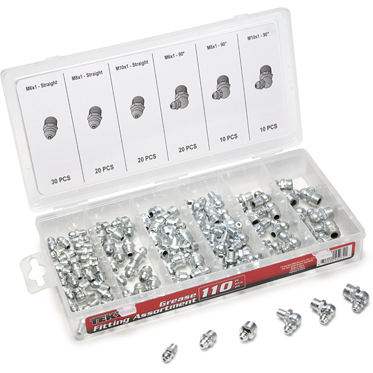 TITAN 110-PC GREASE FIT ASSORTMENT 45274