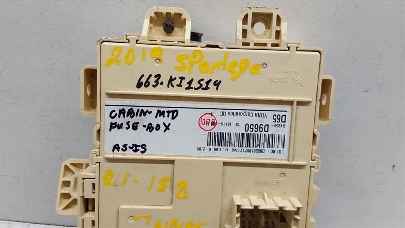 2019 Kia Sportage Fuse Box