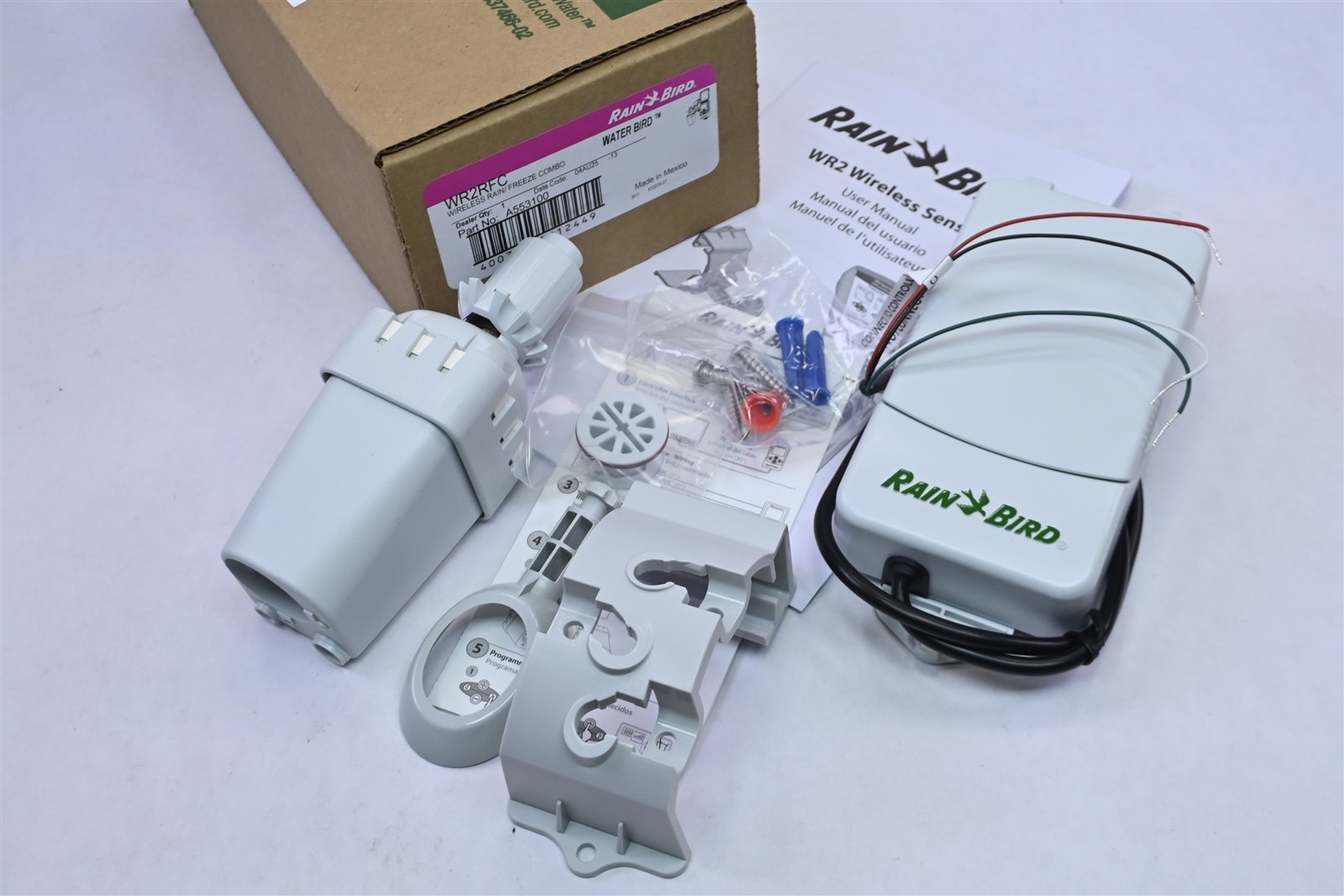 Rain Bird WR2RFC Wireless Rain/Freeze Sensor Kit Smart Irrigation Control
