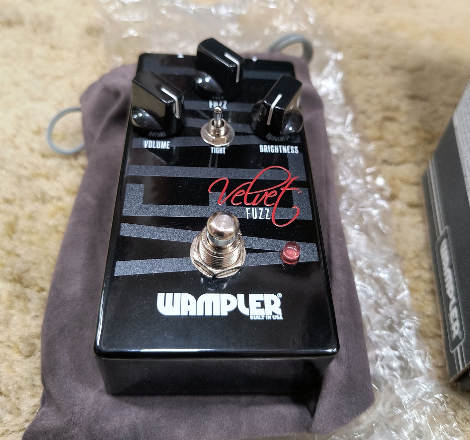 Wampler Velvet Fuzz Pedal w/ box and paperwork, great condition