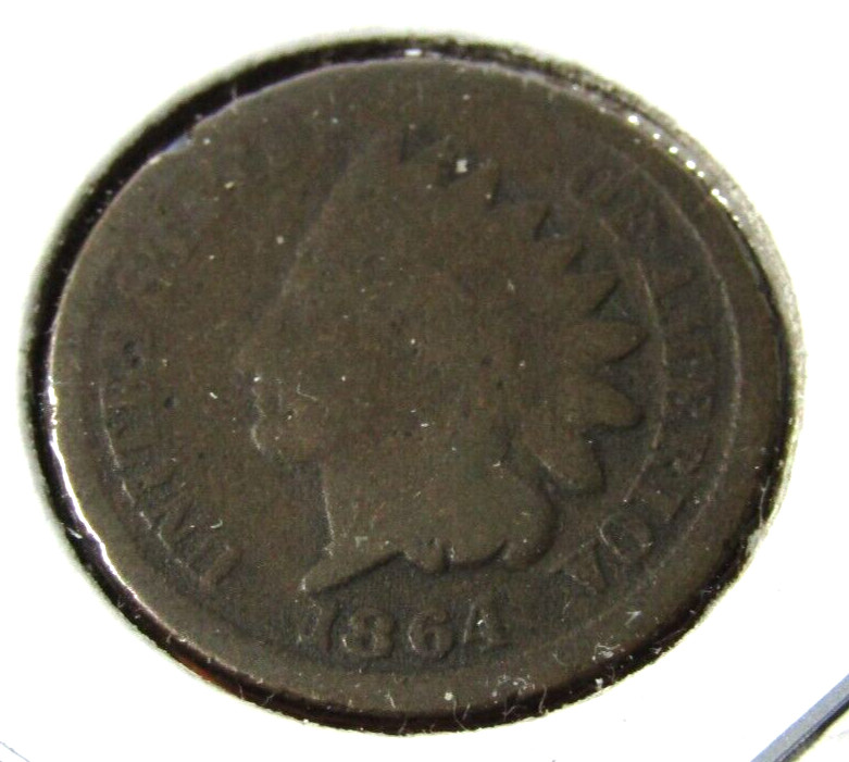 1864 Indian Head Cent Rounded Bust Variety #46 - G