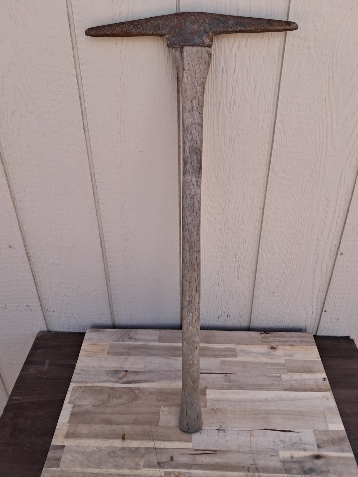 Vintage USA Made  Mining Tool Pick Axe With 33"  Handle. Os