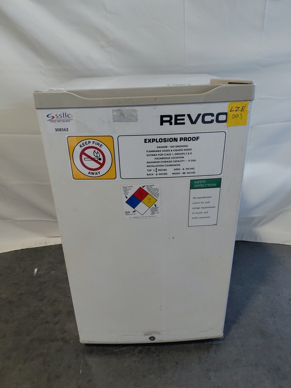 Revco Explosion-proof Undercounter Freezer RCRX051A15