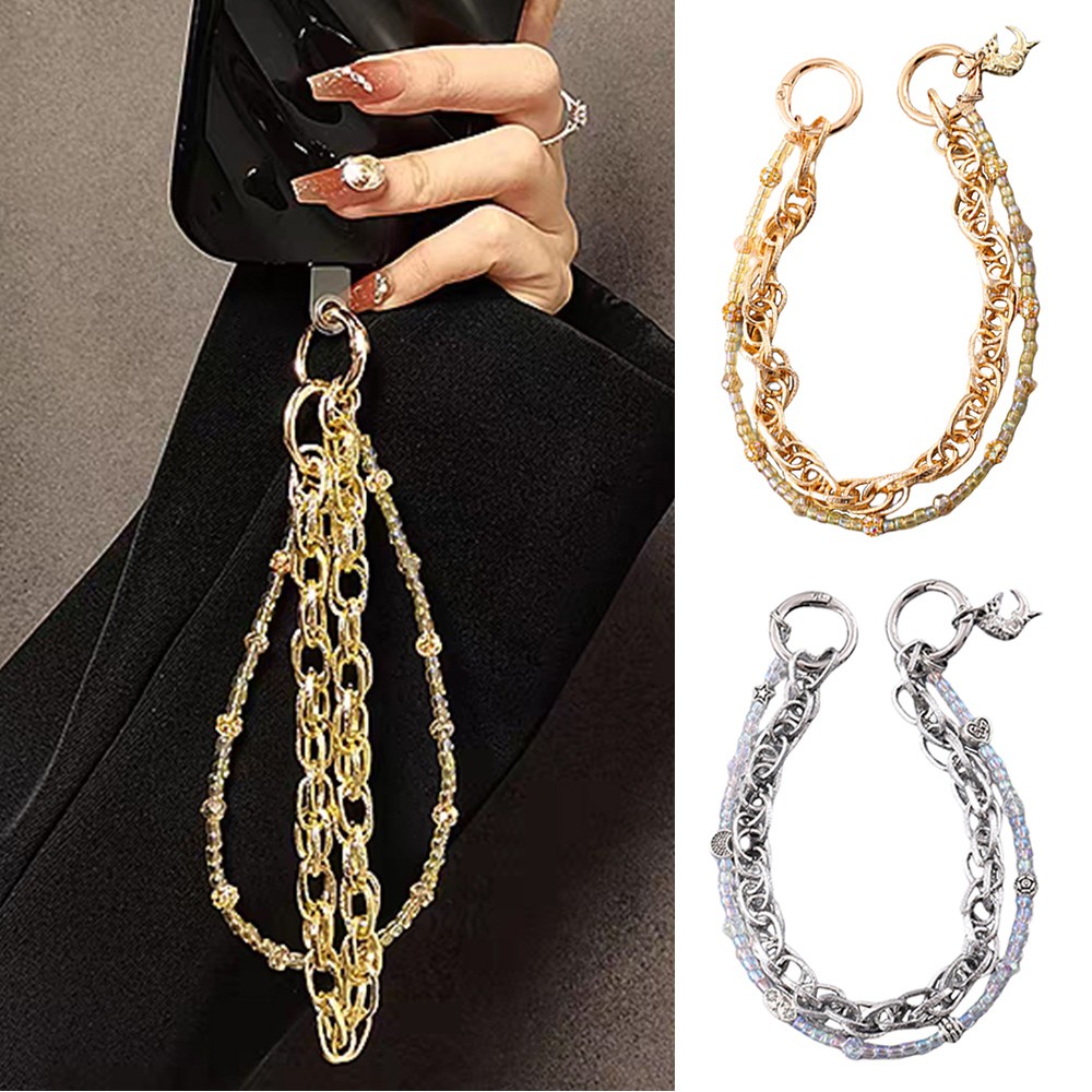 Fashion Bag Phone Chain Accessory with Moon Pendant For Women Decoration