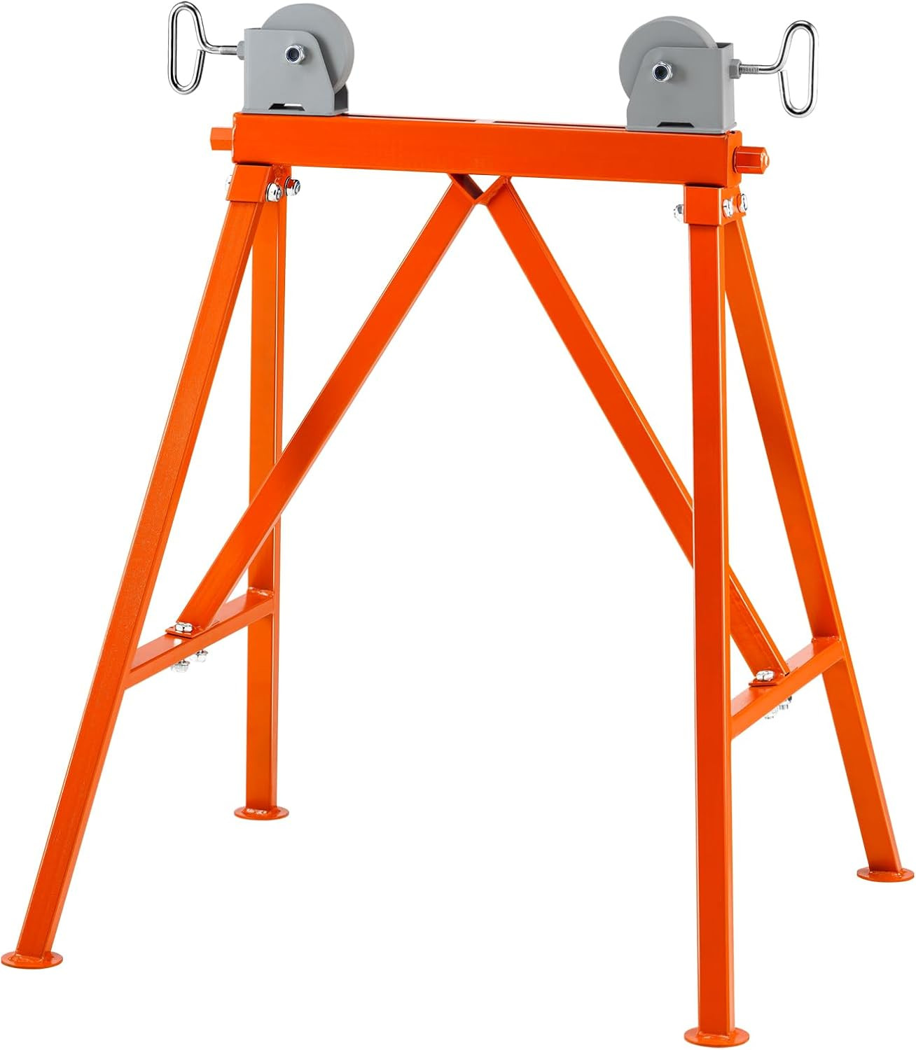 Pipe Stand with Roller Head, Heavy Duty 2500 LBS Load Capacity, Suitable for 2-3