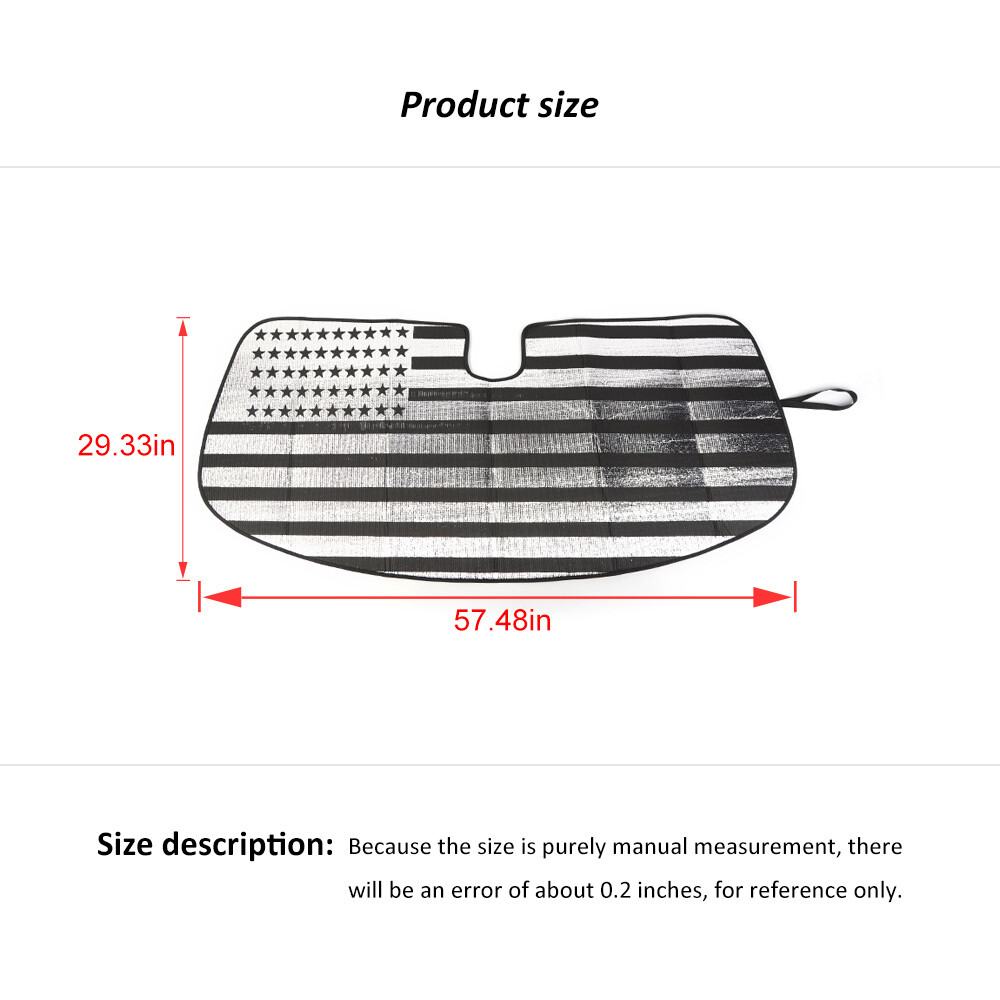 Folding Front Windshield Sunshade Heat Protect Cover for Dodge Challenger 2009+