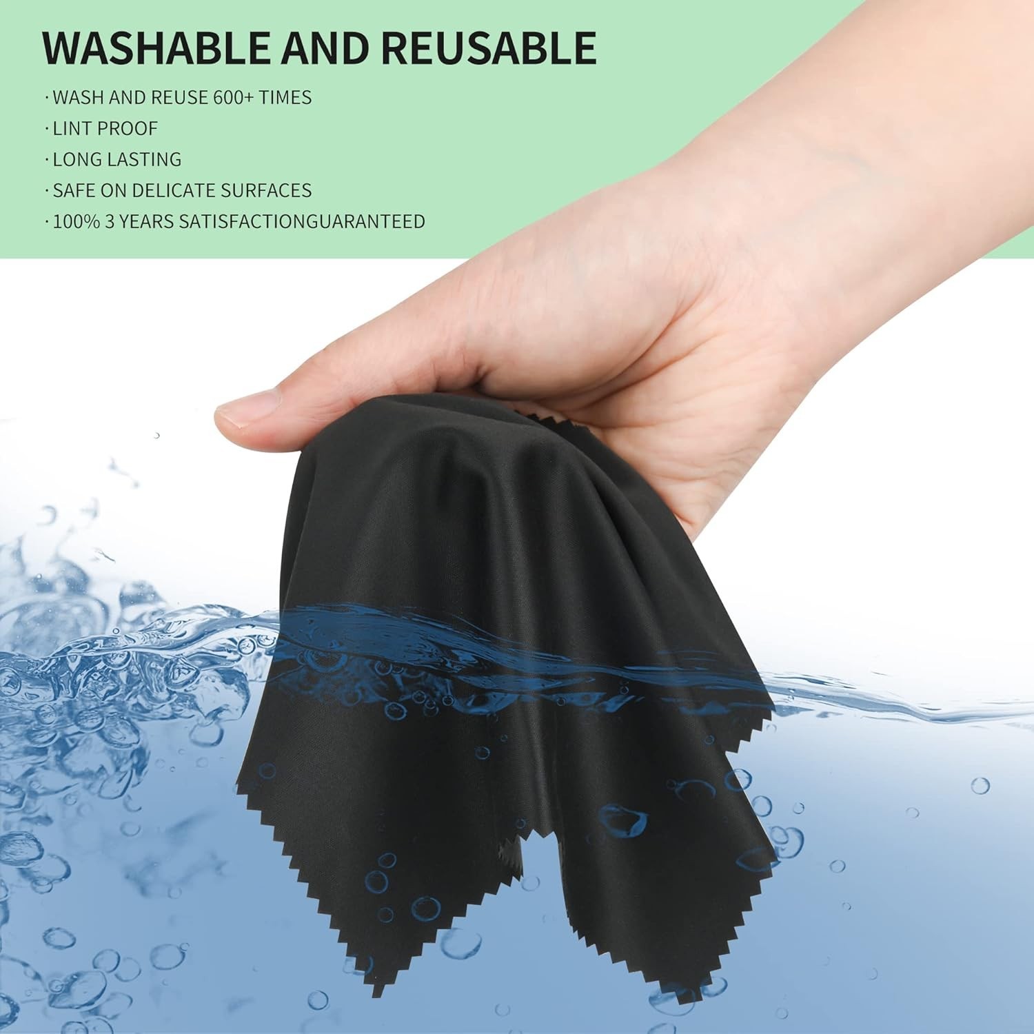 18 Pack Multicolor Microfiber Cleaning Cloths, 7" x 6" - Perfect for All Devices