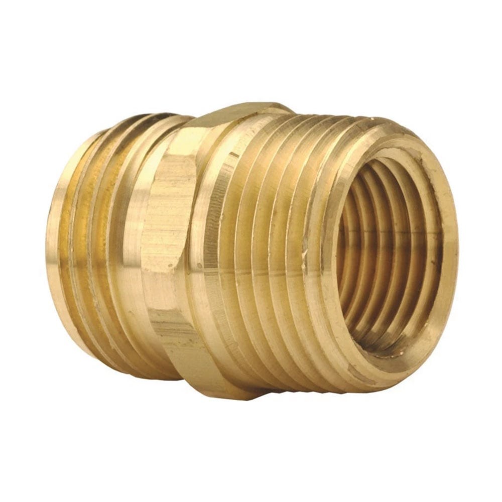 AquaGen 4400304 3/4 Inch Male GHT X 3/4 Inch MIP X 1/2 Inch FIP Fitting
