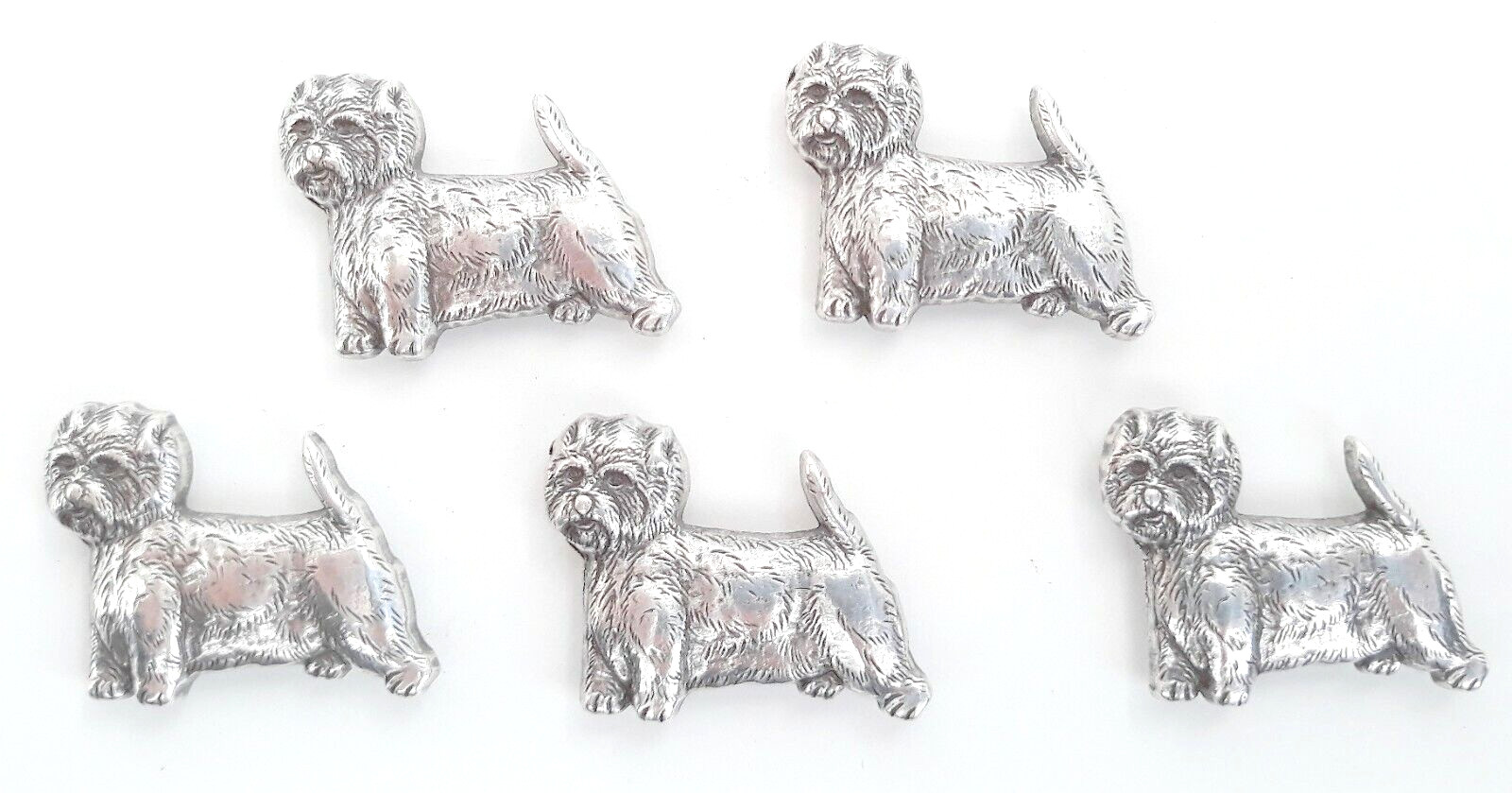 Shih Tzu Dog Conchos / Concho 1 1/2" x 1 1/8" 5 Total