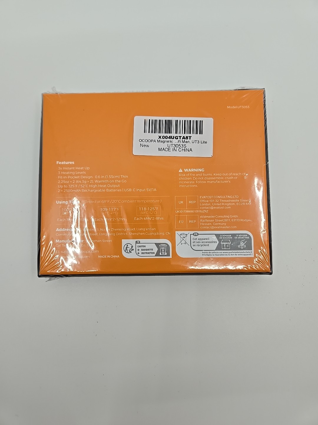 OCOOPA UT3 Lite Magnetic Hand Warmers Rechargeable 2 Pack NEW SEALED