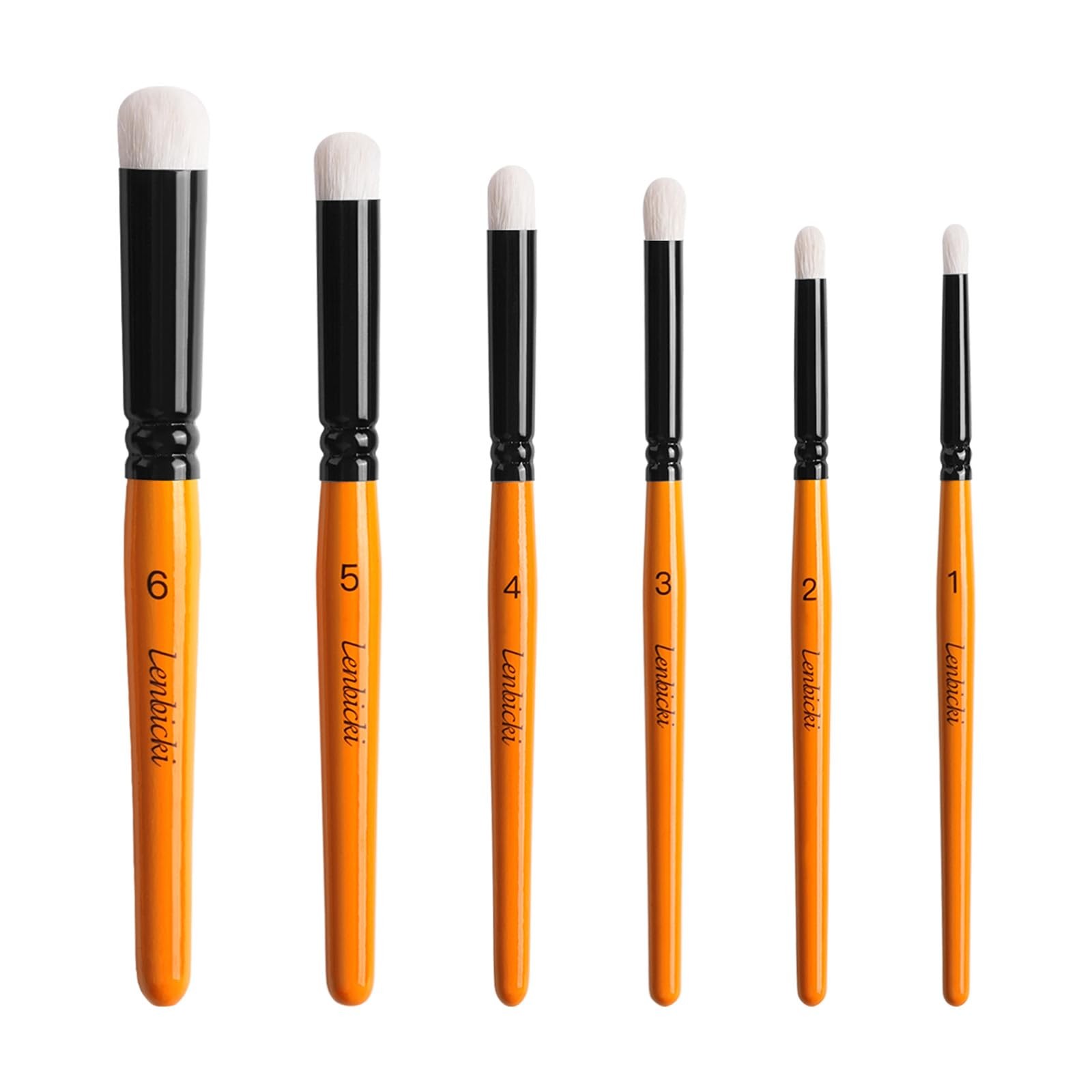 Dry Brush Miniature 6PCS Professional Hobby Detail Craft Paint Brush Set
