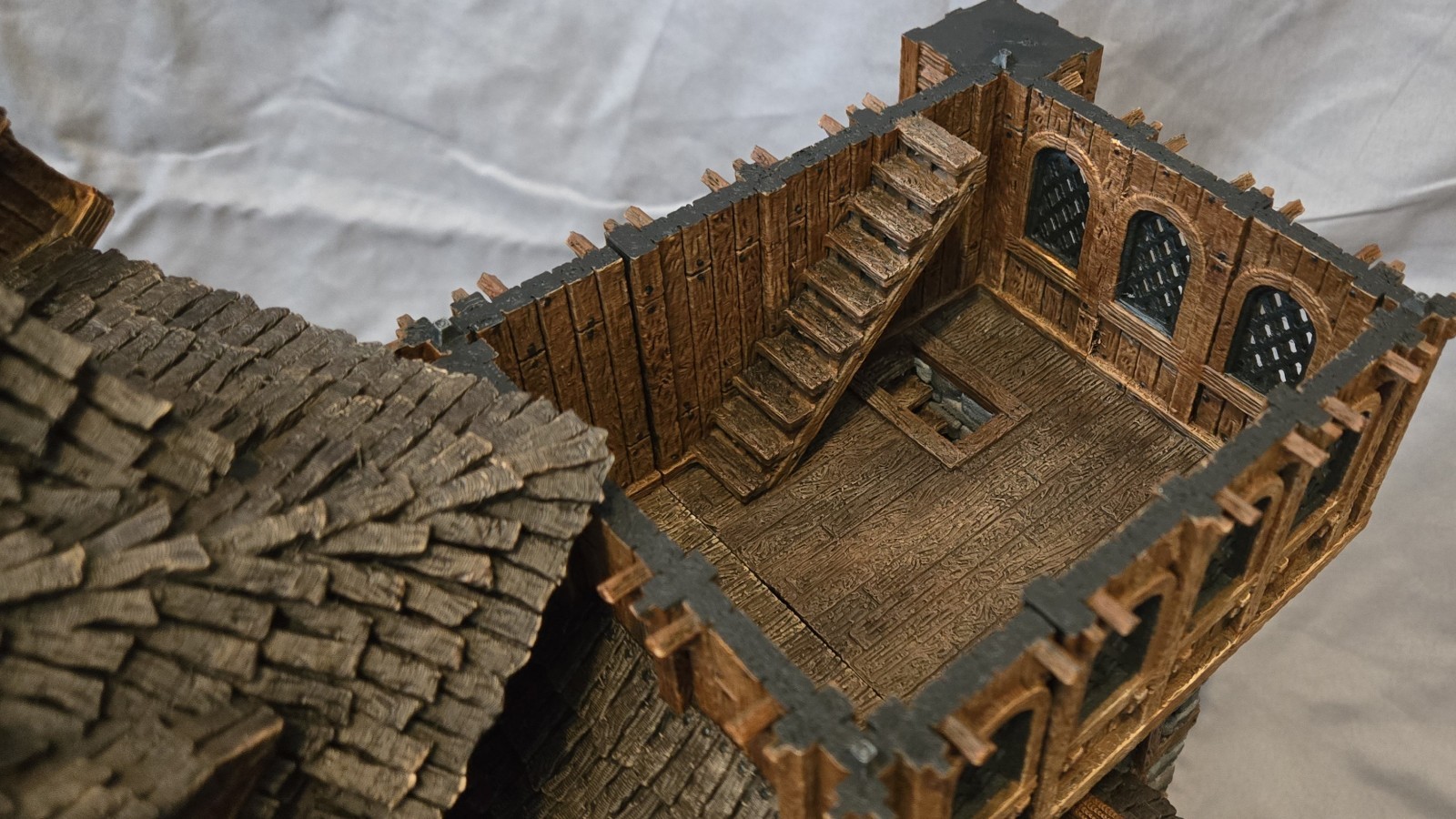 Pro Painted * Massive Multi Level Tower * Terrain RPG DnD Tabletop Scenery *