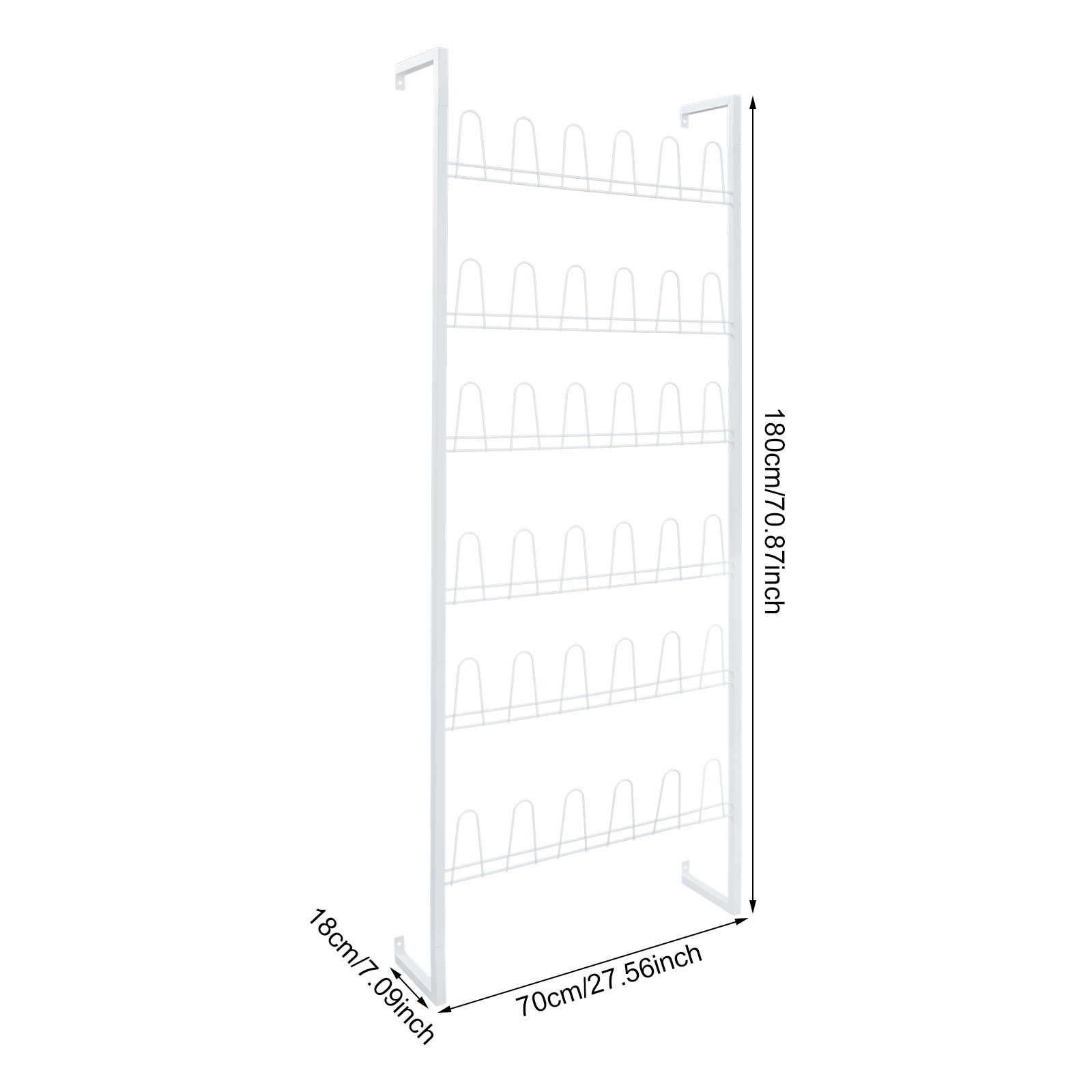 Metal Shoe Organizer Rack Home Wall Mounted Shoe Rack Metal Hanging Shoe Shelf