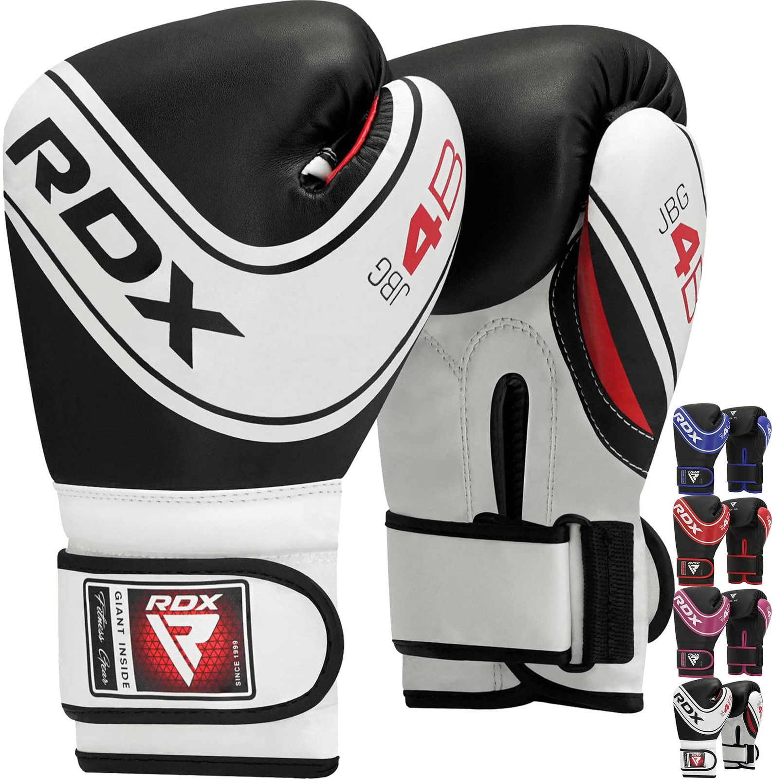 RDX Kids Boxing Gloves, 6oz 4oz Junior Training Mitts, Maya Hide 6oz, Black