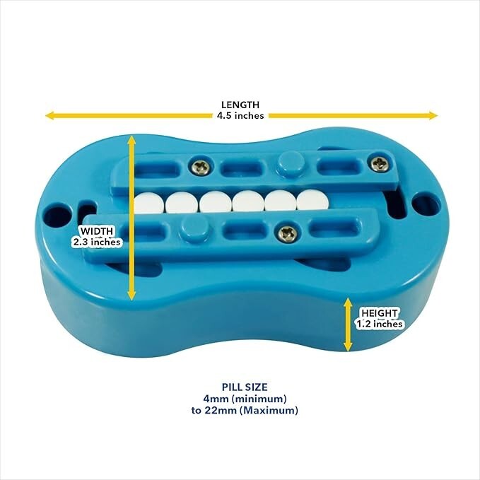 Master Multiple Pill Splitter Cutter with Stainless Steel Blade Guard Accurate