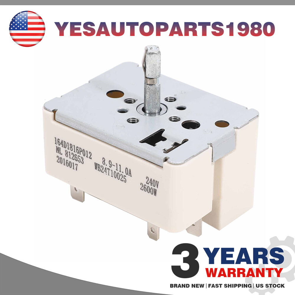 WB24T10025 Range Burner Unit Surface Switch Fits GE Electric AP2024072 PS236750