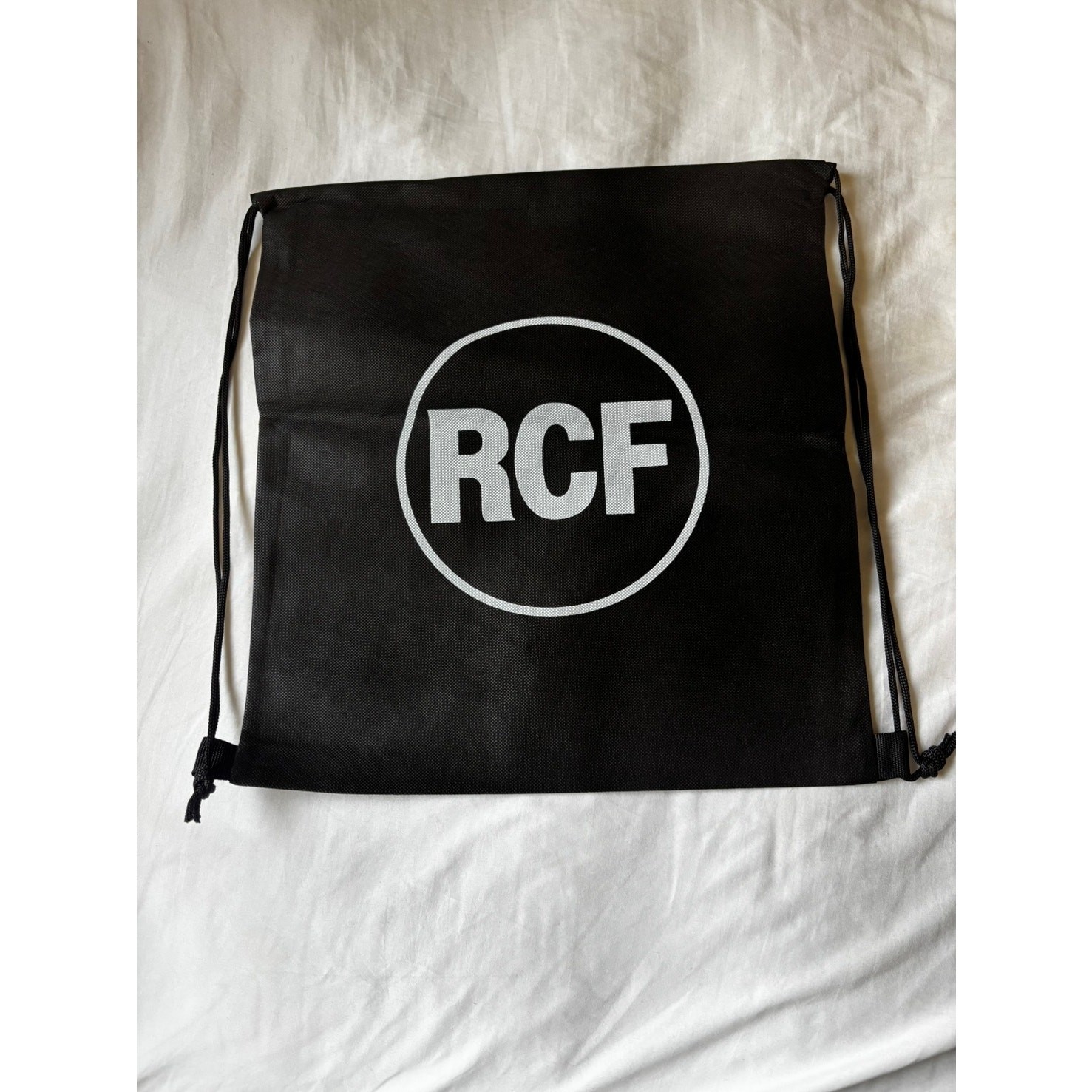 RCF Drawstring Backpack – Black Promotional Bag