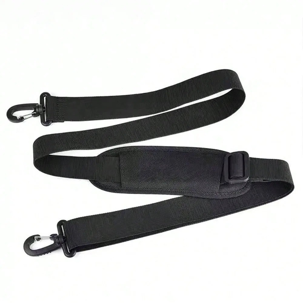 56-Inch Adjustable Thick Soft Universal Replacement Shoulder Strap, Black