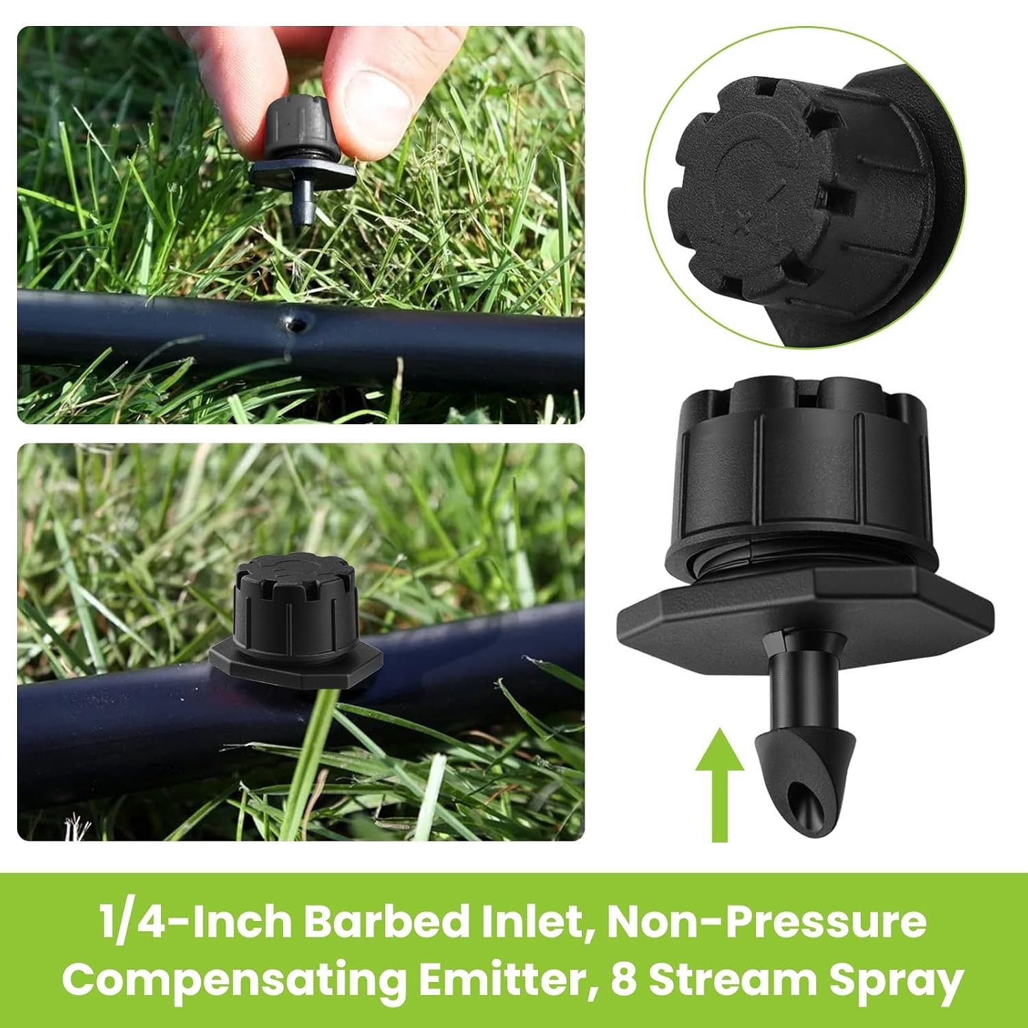 50 Pcs Adjustable Drip Irrigation Emitters for Raindrip 157005B | Adjustable ...