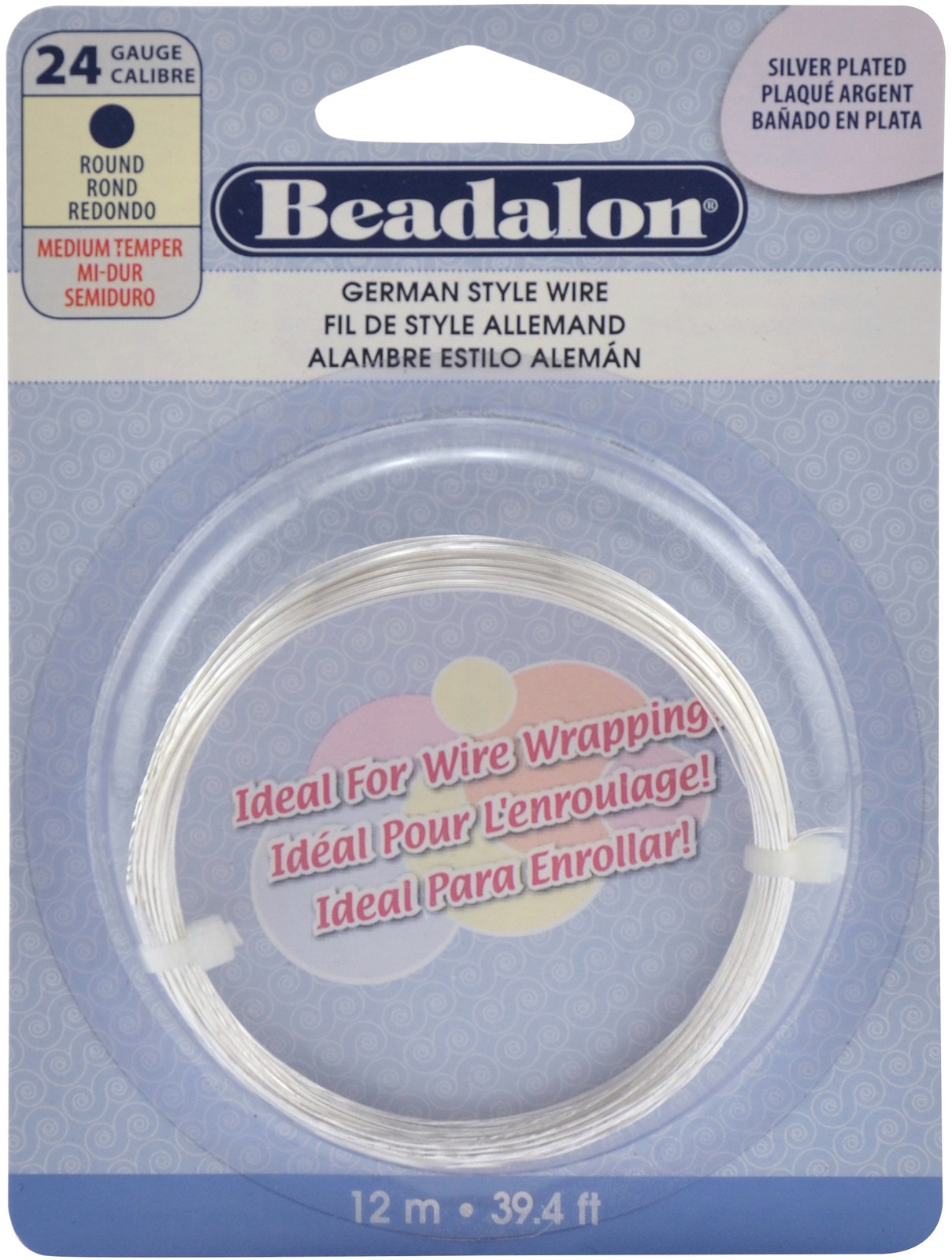 German Style Wire Silver Round - 24 Gauge, 37.4'