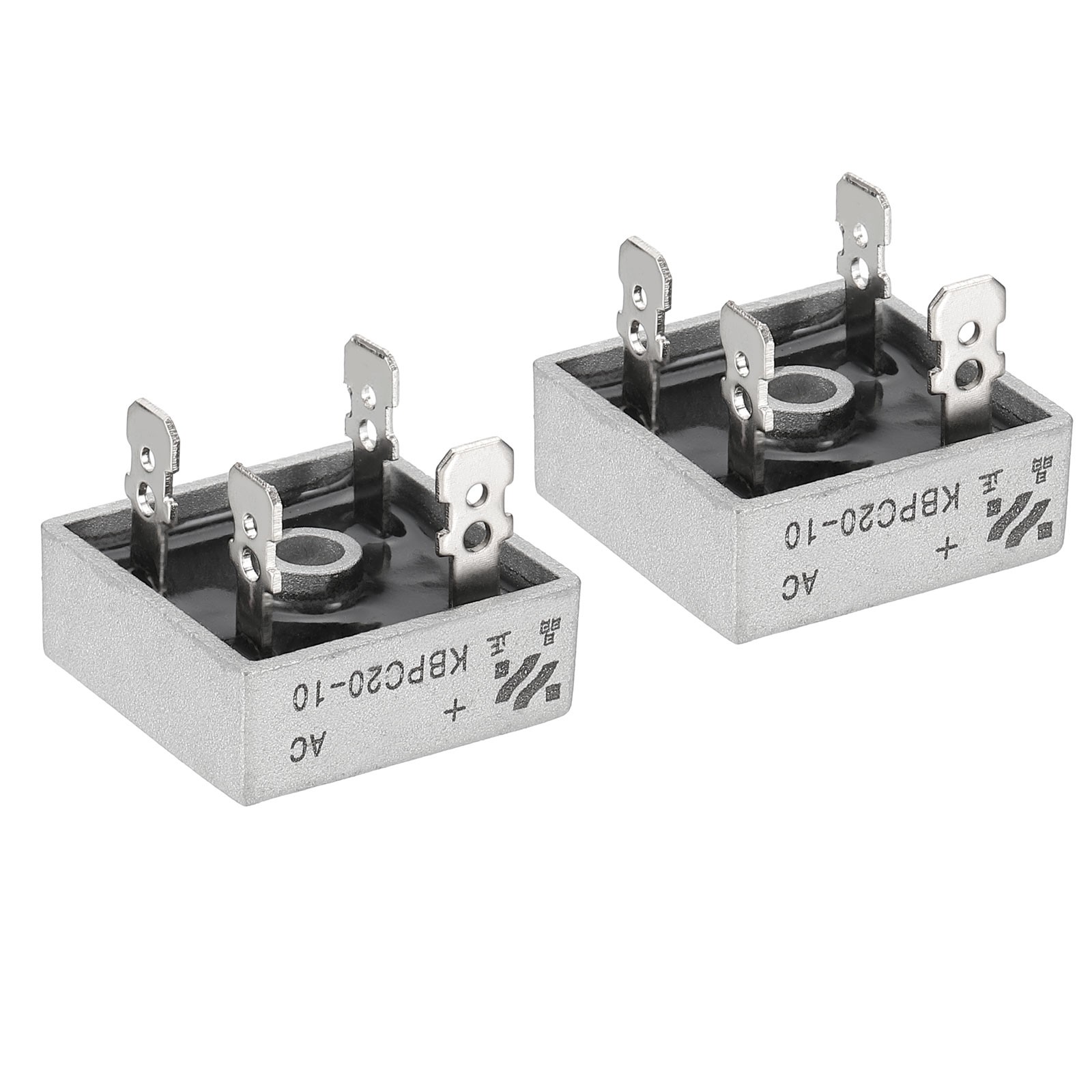 KBPC20-10 Rectifier Diode, 2 Pcs Bridge Rectifier 20A 1000V Diodes, White