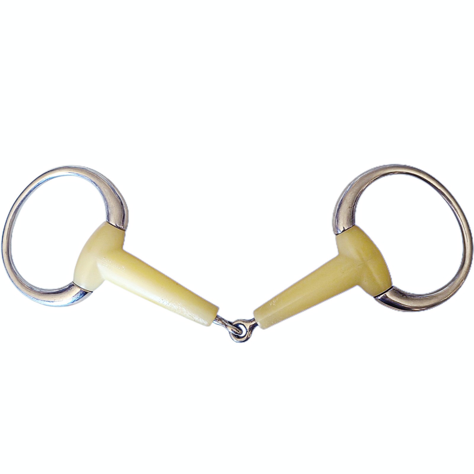 Happy Mouth Round Ring Eggbutt Jointed Smooth Hunter Snaffle Mouth Bit 155 mm 6"