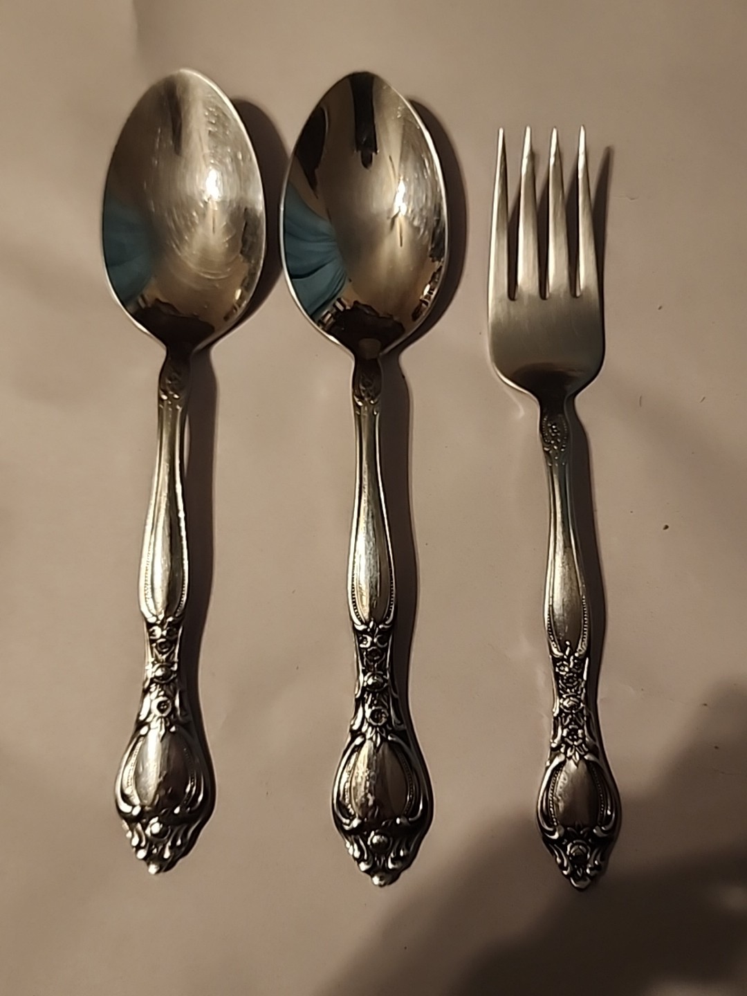Oneida West Bend AFFECTION Pattern Stainless USA Flatware Set Of 3