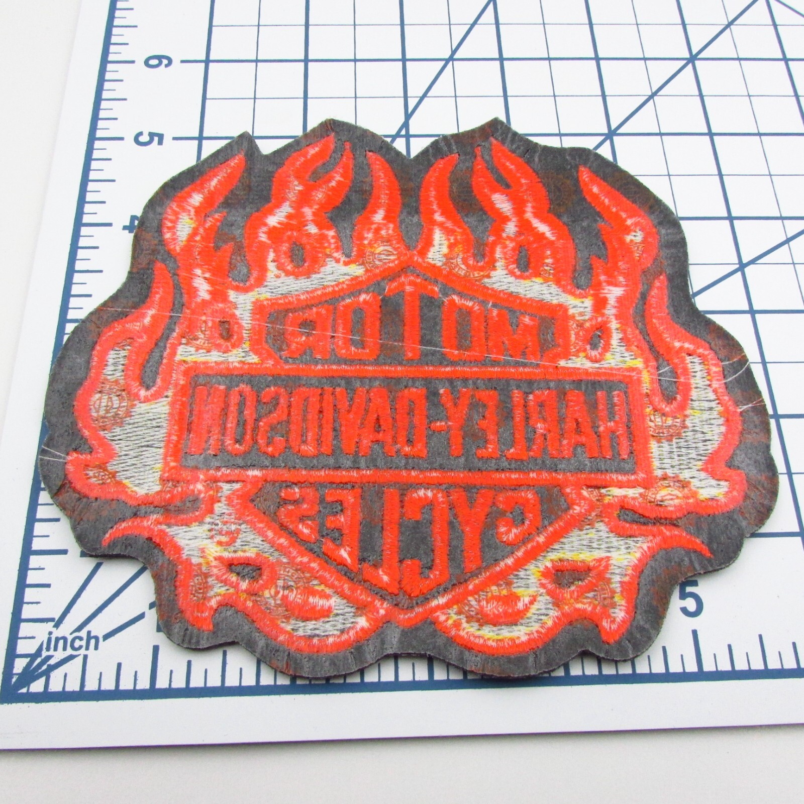 Vintage Authentic Harley Davidson Patch HD ( Bar And Shield Flames )